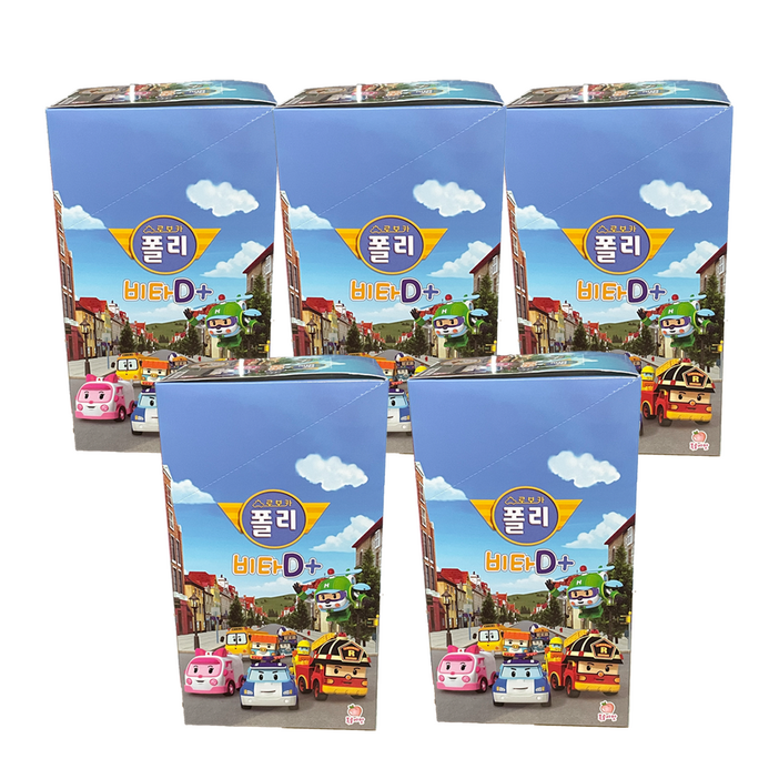 로보카폴리 비타D 어린이 비타민캔디 250정 x 5개, 250정, 5개, 275g 로보카폴리 비타D 어린이 비타민캔디 250정 x 5개, 250정, 5개, 275g