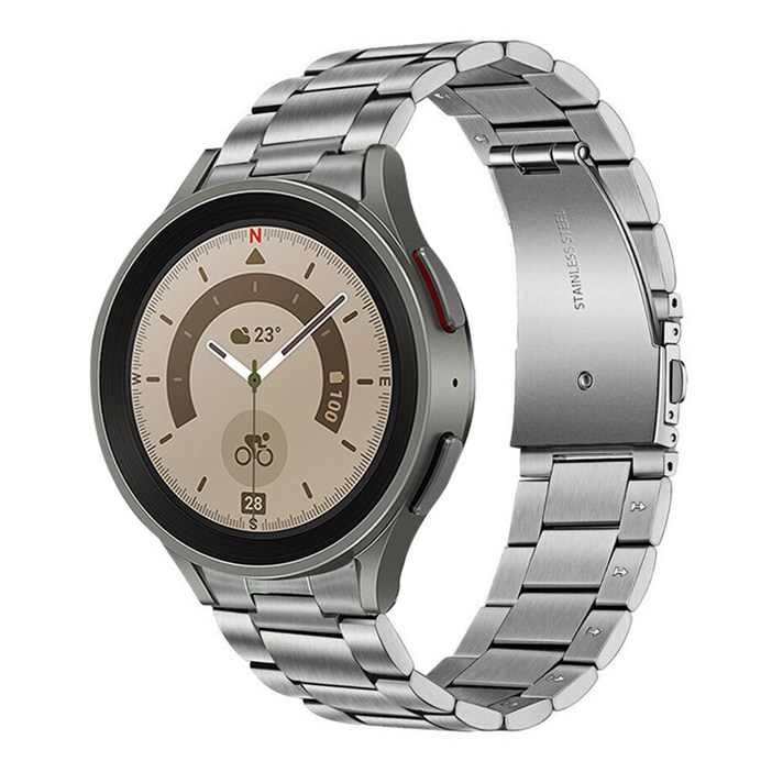 갤럭시워치4 클래식 42mm 호환 날개형 메탈 스트랩