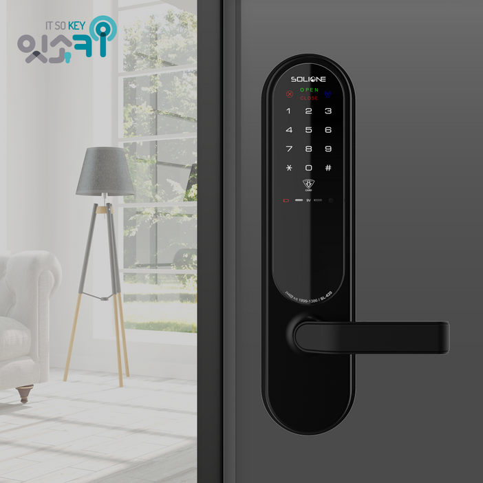 IoT 스마트 도어락 잇소키 SL620 주키 도어락 WiFi하이원플러스카드키 IoT 스마트 도어락 잇소키 SL620 주키 도어락 WiFi하이원플러스카드키