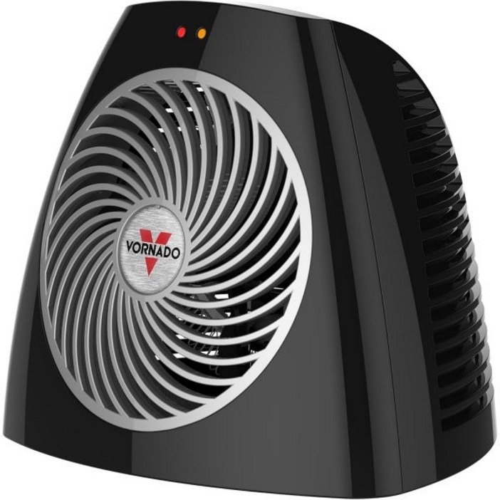 Vornado VH202 개인용 미니 히터 - 고급 안전 기능 2단계 온도 조절 직접 난방 블랙
