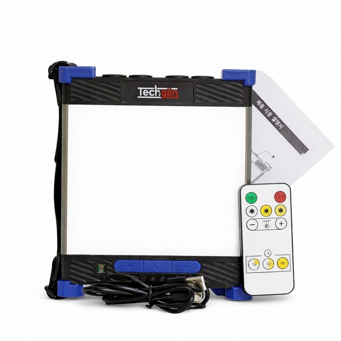 크기  소 밝고환한 캠핑랜턴 리모콘작동 2000루멘스 10000mAh LED 충전식 대용량 배터리 휴대폰충전 텐트 야영 차박 초강력 자석 걸이식 감성 조명 손전등, 100개, 블루