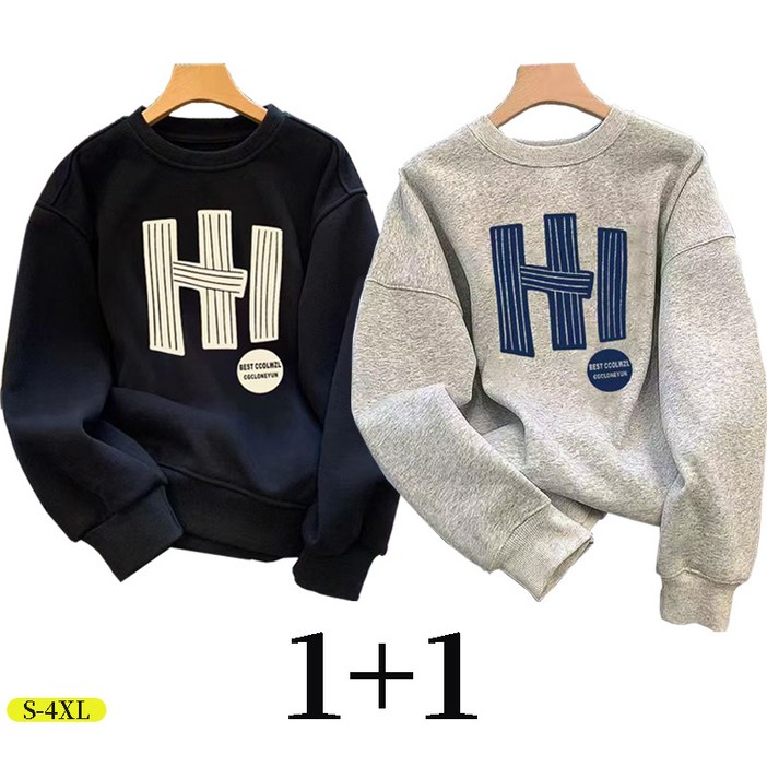 SELEAD 남성 봄 가을 라운드넥 맨투맨  캐주얼 루즈핏  긴팔티 간절기 남성복 티셔츠 여성 긴팔 순면 티 11