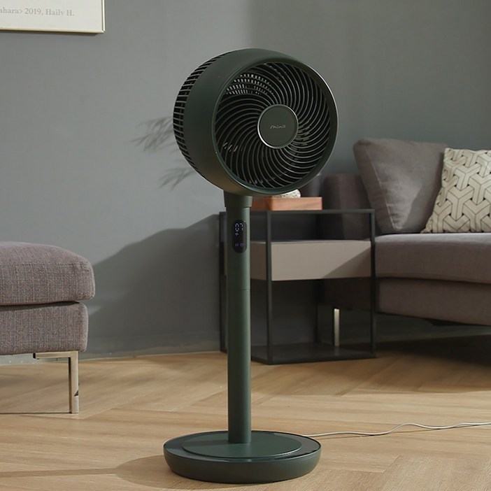 신일 BLDC모터 2in1 에어써큘레이터 딥그린