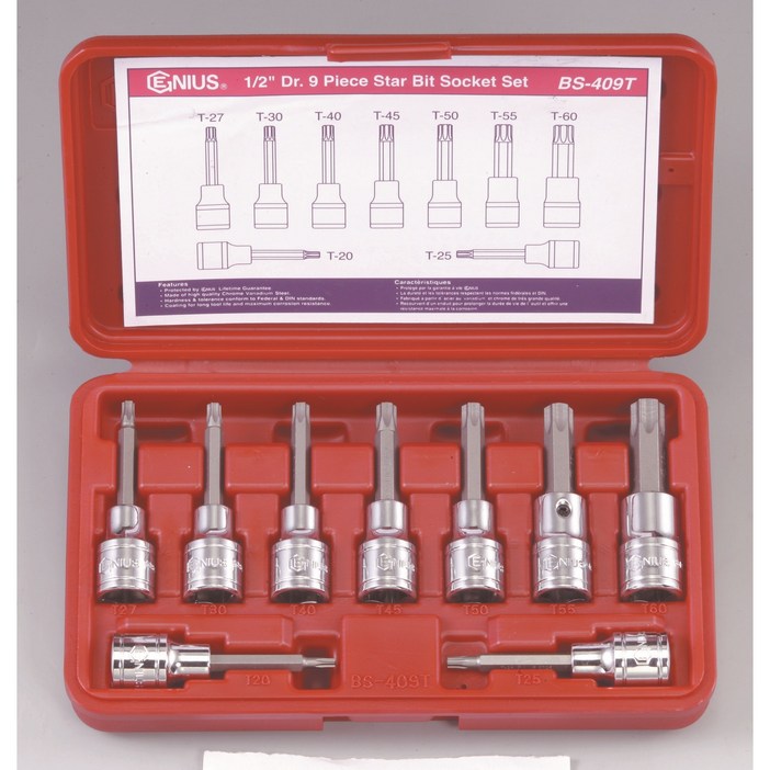 지니어스 별비트소켓세트 BS409T 12 inchT20T609P80L