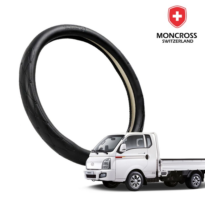 딜온 몽크로스 프리미엄 엠보 퀼팅 핸들커버, 포터2 블랙