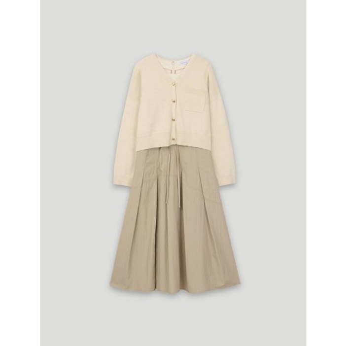 코데즈컴바인니트가디건 우븐원피스 셋업 CKAOP503W2 833685