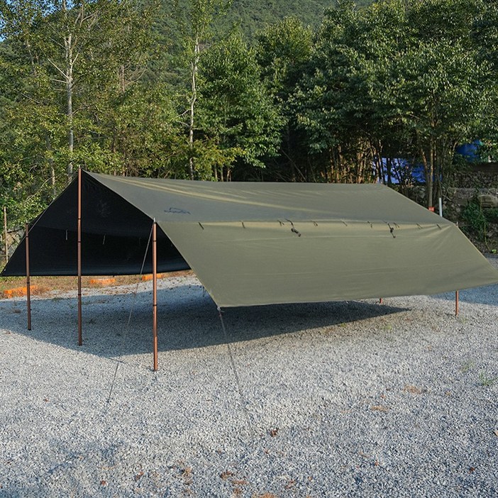 쿠디 블랙코팅 타프 특대형 6.25×6.5m, 베이지