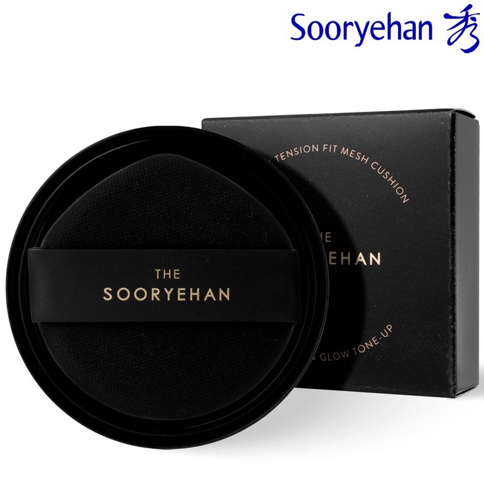 수려한 더 블랙 텐션 핏 메쉬쿠션 리필 13g (퍼프 1ea 내장) (SPF50+ PA+++), 리필 21호, 1개