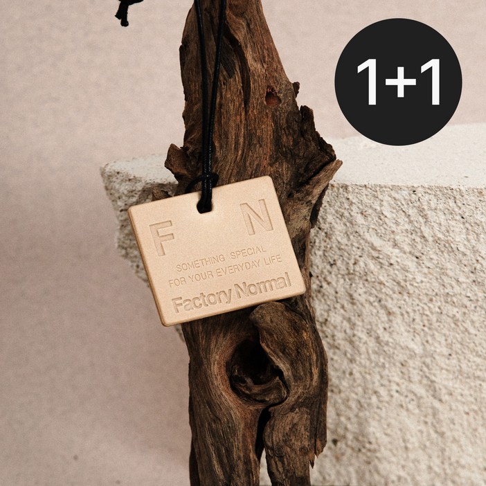 팩토리노멀 차량용방향제 테라코타 디퓨저 자동차 룸미러 선물, 2개, 1세트, 히노끼 라운지