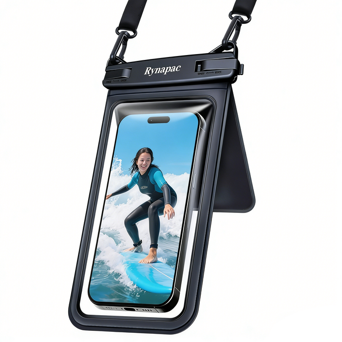 리나 갤럭시 아이폰 전기종 투명 이중포켓 길이조정 스트랩 방수팩