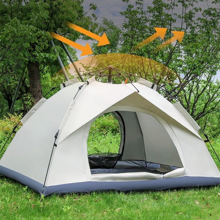 봄캠핑 텐트 경량형 원터치텐트 가족 텐트 간편 설치텐트 야외 캠핑 텐트 차양 텐트