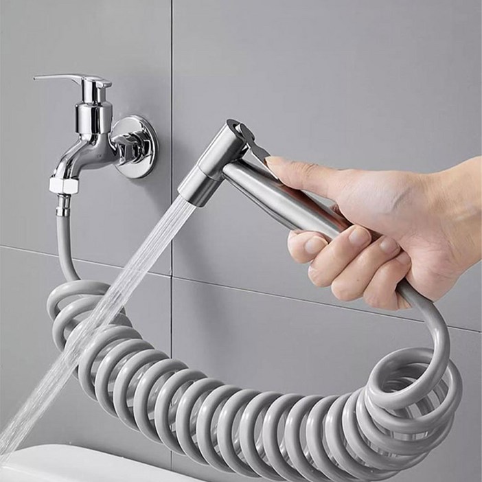 하이피러브 욕실 화장실 변기샤워기 베란다 코일호스 스텐건 분사기