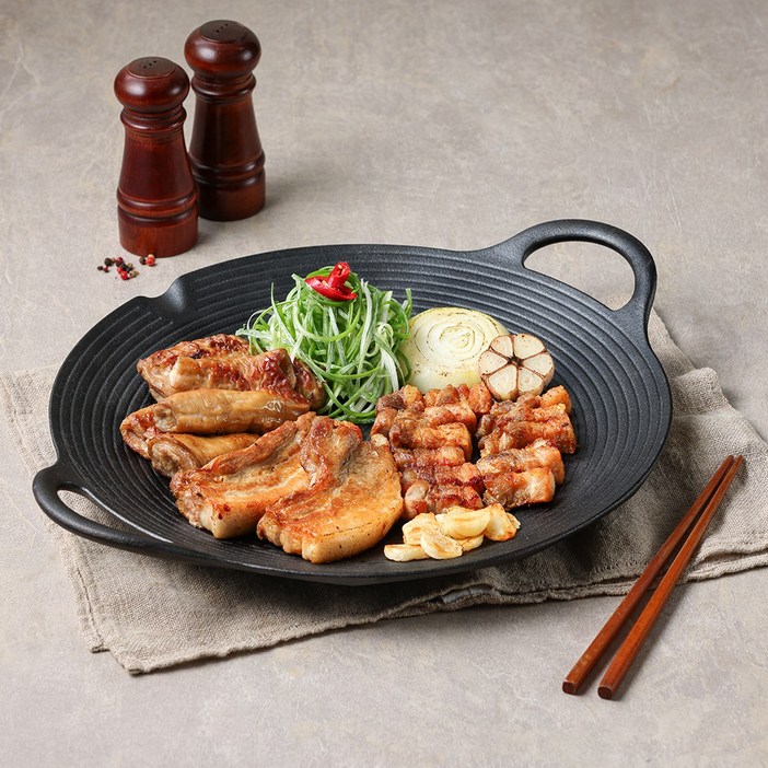 꾸버스 캠핑 무쇠 그리들 팬 + 전용가방, 인덕션 겸용 28cm/36cm, 1개(전용가방포함)