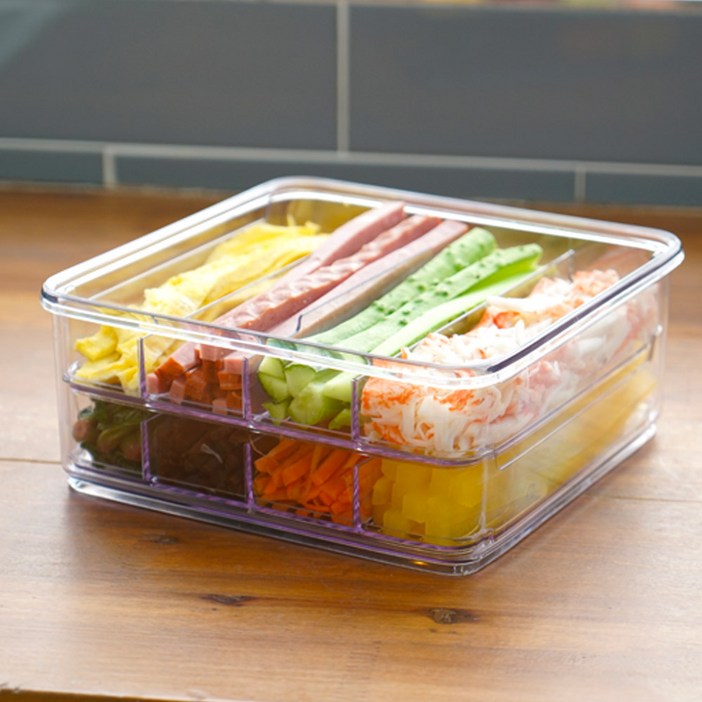 스카이락 점보 2호 직인케이스 8칸김밥용기 밀폐용기 스카이락 점보 2호 직인케이스 8칸김밥용기 밀폐용기