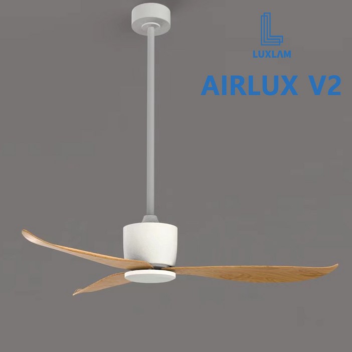 에어룩스 V2 실링팬 52인치 앱연동 스마트폰 AIRLUX V2 더슬림한 BLDC 저소음 모터 저전력 천장형 선풍기, 우드