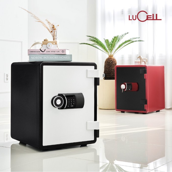 루셀 선일금고 가정용 내화금고 YES031D, 63kg, 경보기장착, 서랍, 선반