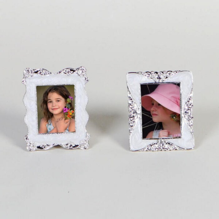 아트박스크레디스 은도금 실버펄 새라 보석 초미니 사진액자 2종 세트