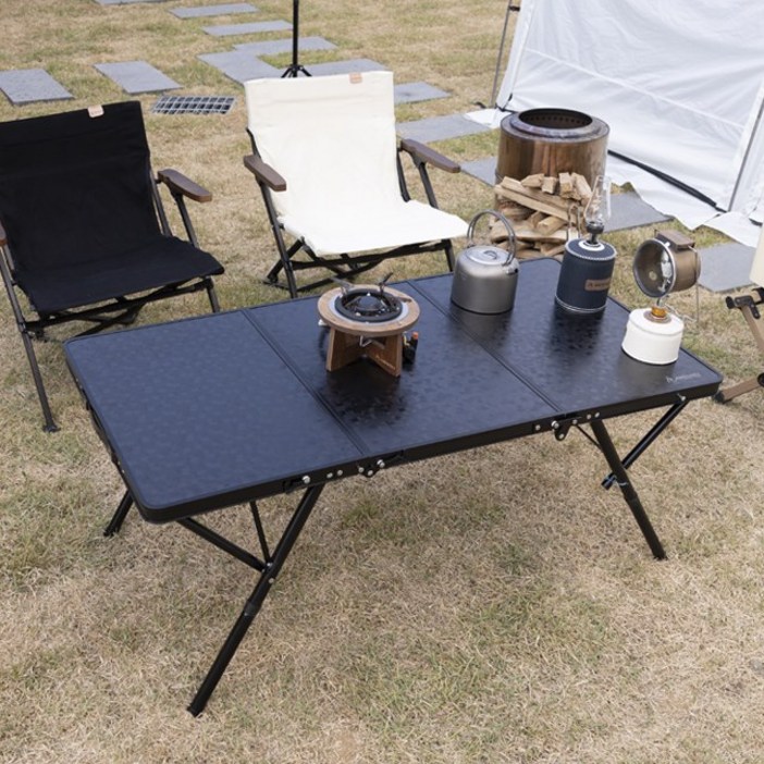 아베나키 블랙 3폴딩테이블 180  좌식테이블 겸용