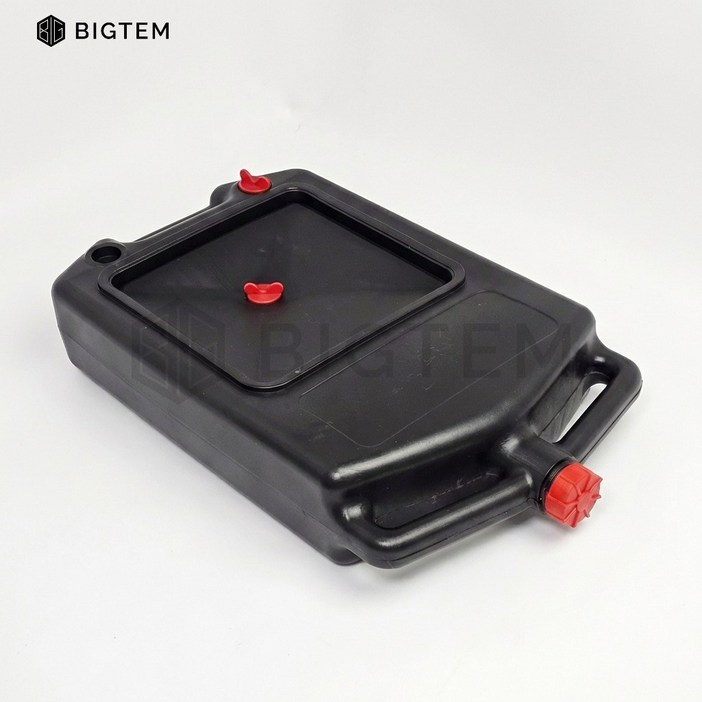 빅템 오토바이 오일받이 대용량 15L 오일 교환 폐오일 폐유 냉각수 부동액 드레인