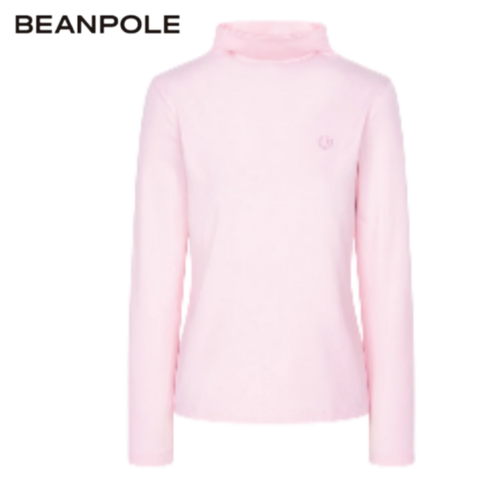 백화점발송 빈폴 여성 기모 티셔츠 겨울 골프 등산 파크골프 목폴라 긴팔티