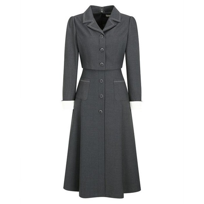 백화점매장출고 JJ지고트 스티치 재킷 레이어드 원피스 GPAM0OP931