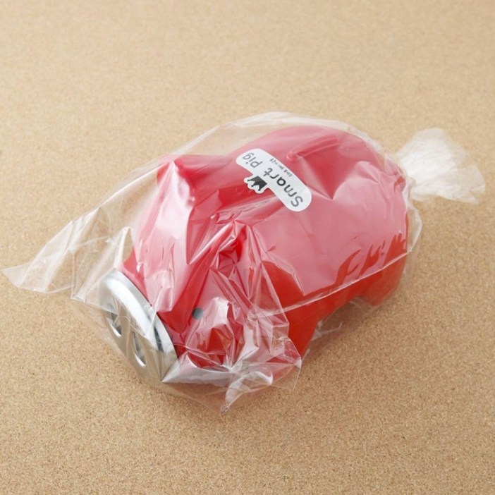 왕대 빨강 돼지저금통, 빨강, 1개