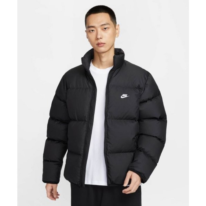 매장정품 나이키 NIKE 스포츠웨어 클럽 써마 핏 패딩 재킷 M  블랙화이트 IB2976010 V3MNNO 1374373