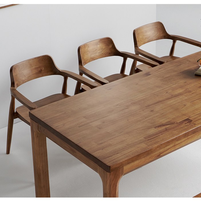 포아몽 참죽나무 4인용 6인용 원목 식탁테이블 1400 1900 긴 대형 와이드테이블