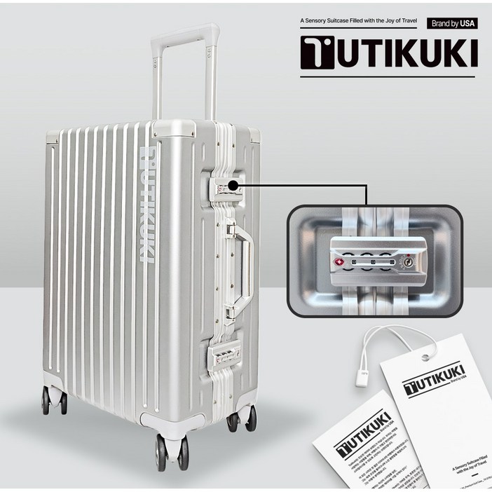 TUTIKUKI 10년 AS 알루미늄프레임 100 PC 여행용캐리어 20인치 24인치 26인치 기내용 중대형 캐리어 TSA 자물쇠