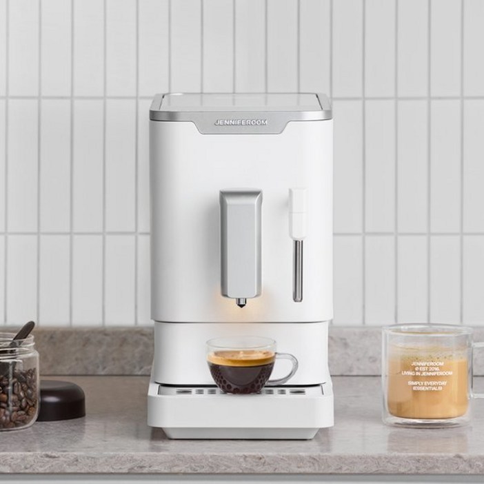제니퍼룸 전자동 초슬림 자동 세척 커피 머신 스팀 라떼 Pro
