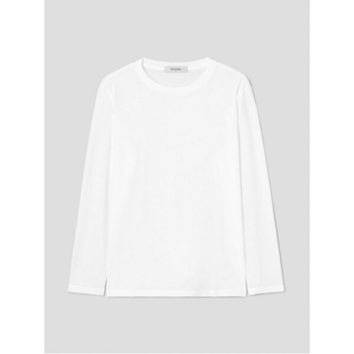[에잇세컨즈.] [에잇세컨즈] 30수 코튼 긴소매 티셔츠 - 화이트 (356141CM41)