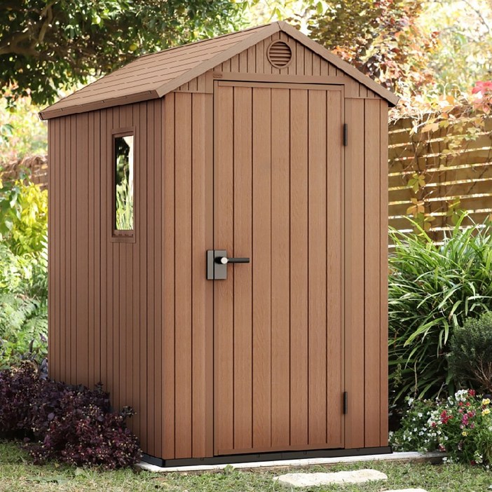 [코스트코]케터 다윈 46 조립식 창고 /W 126 x D 185 x H 205cm/우드디자인/정원, 베란다 ,야외 가능 / 잠금장치 설치가능/야외용가구/ 유지보수 간편