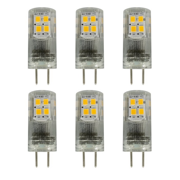오스람 LED 핀전구 JC 12V 2.6W GY6.35, 6개