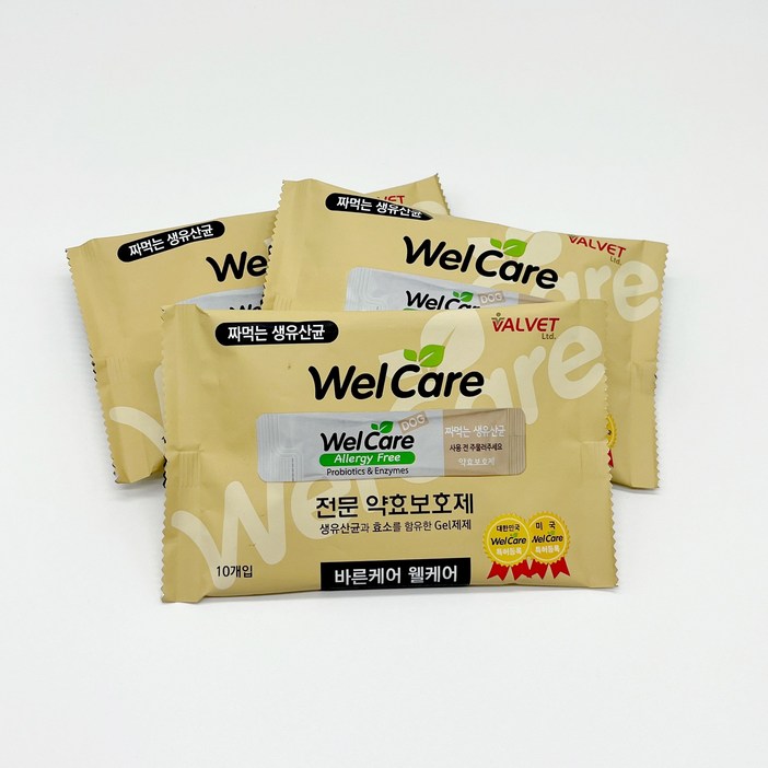웰케어 생유산균 투약보조제 강아지용 2.2g x 10포, 3개, 10회분, 3개
