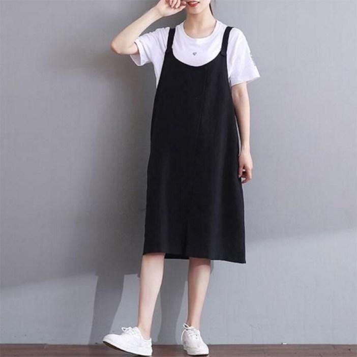 L.HOUSE STORE여자 멜빵 봄 원피스 뷔스티에 린넨 오버롤 치마tar31 원피스 롱원피스 하객룩 하객원피스