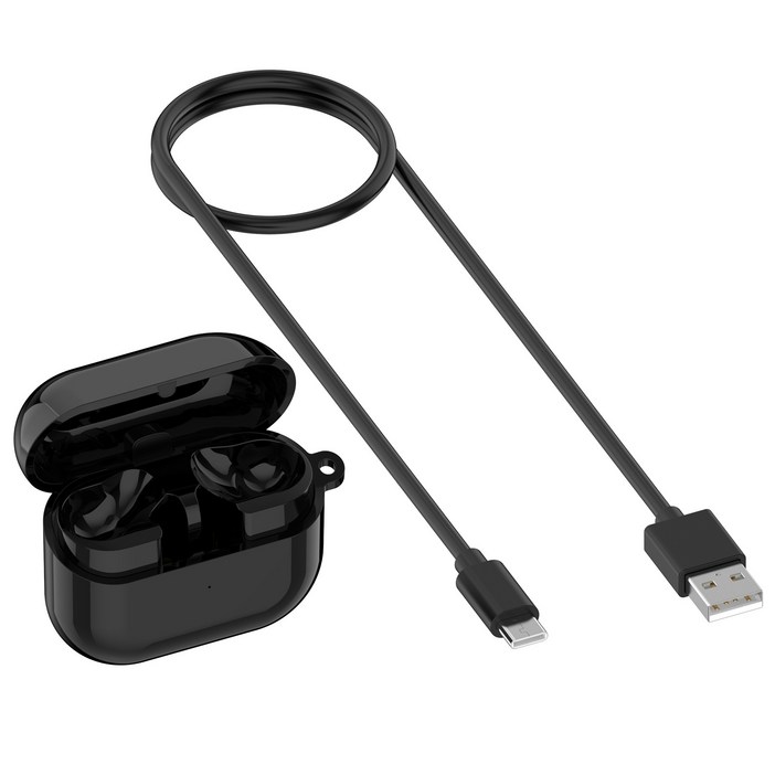 MOKIN 갤럭시버즈3 버즈3 프로 무선 충전 케이스 Galaxy Buds3&Buds3 Pro 호환, 블랙, R630 버즈3 프로, 1개