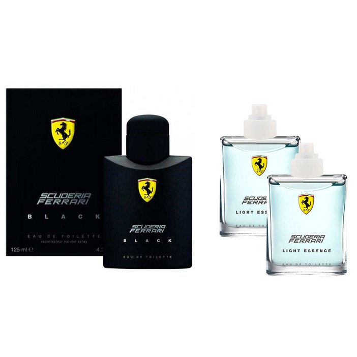 공식수입 페라리 블랙 오 드 뚜왈렛 125ml 페라리 라이트 에센스 75ml  페라리 라이트 에센스 75ml 세트