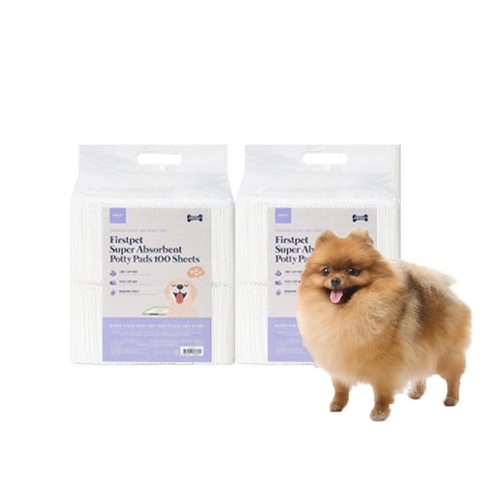강블리라이프 강아지 고흡수 애견 배변 패드 16g 40x50cm 100매 2팩