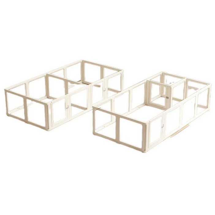 확장형 강아지 울타리 애견펜스 세트, 1개, 화이트