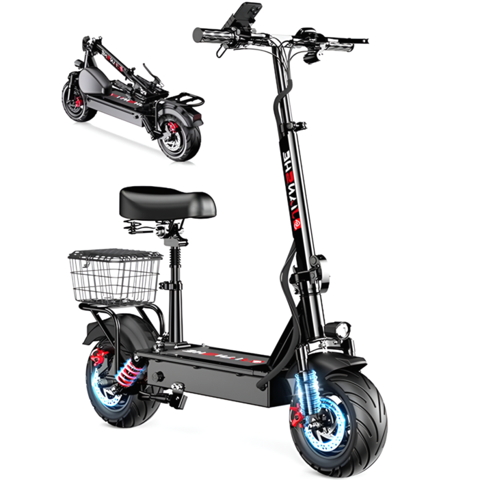 웨이킥 앉아타는 고성능 전동킥보드 48V 전기 접이식 성인 대리운전 배달 킥보드 스쿠터, 블랙, 240km48V, 1개