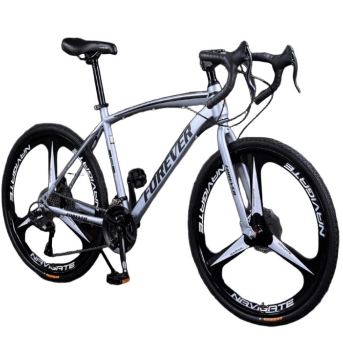 메드멕스 고성능튼튼한 로드자전거 자전거 자바 트렉 룩 26인치 출퇴근용 성인용 입문용, 1개, 160cm, 24단 x 로드용 10포크휠 x 화이트블랙