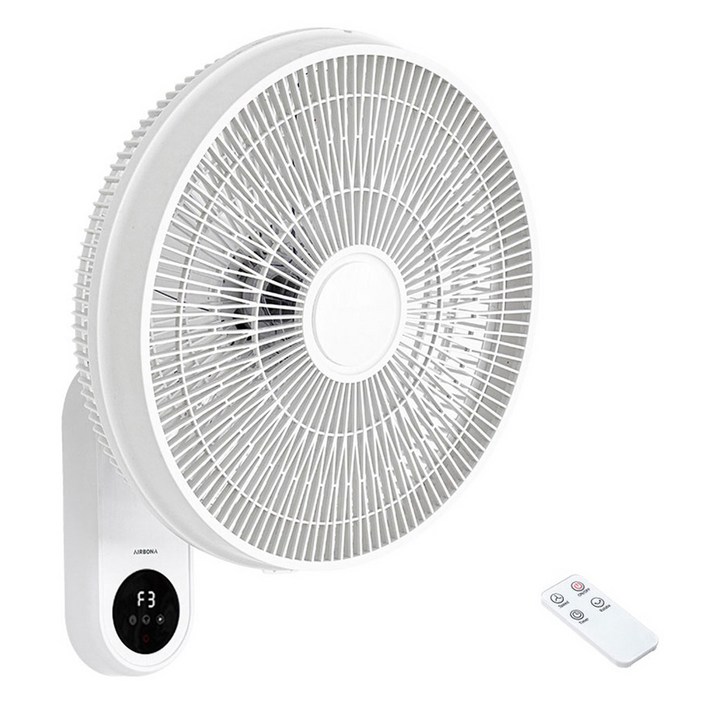 에어보나 리모컨 벽걸이 선풍기, AB508WR