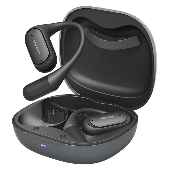 스마텍 오픈형 무선 블루투스 이어셋, STBTEC650, 블랙