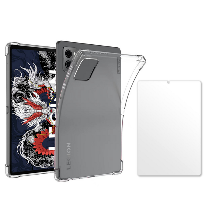 칸탐 패드 케이스 + 강화유리 액정보호필름 세트, 단일색상, 1개