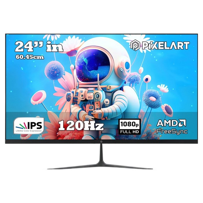 픽셀아트 FHD IPS 120Hz 게이밍 모니터, 60.45cm, PA2442IPS일반