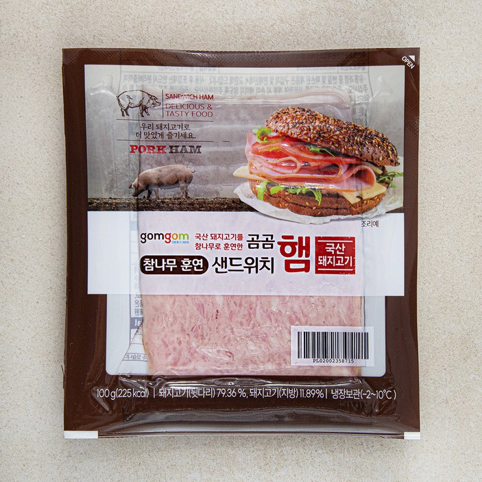 [로켓프레시] 곰곰 참나무 훈연 샌드위치햄