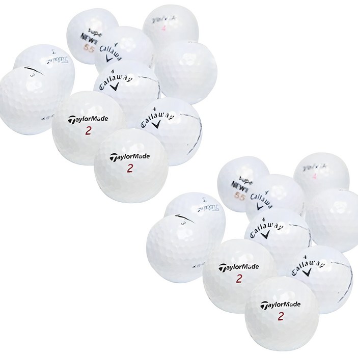 브랜드혼합 WSD 로스트볼 1등급 랜덤구성 4.3cm, 화이트, 20개입, 1세트 브랜드혼합 WSD 로스트볼 1등급 랜덤구성 4.3cm, 화이트, 20개입, 1세트