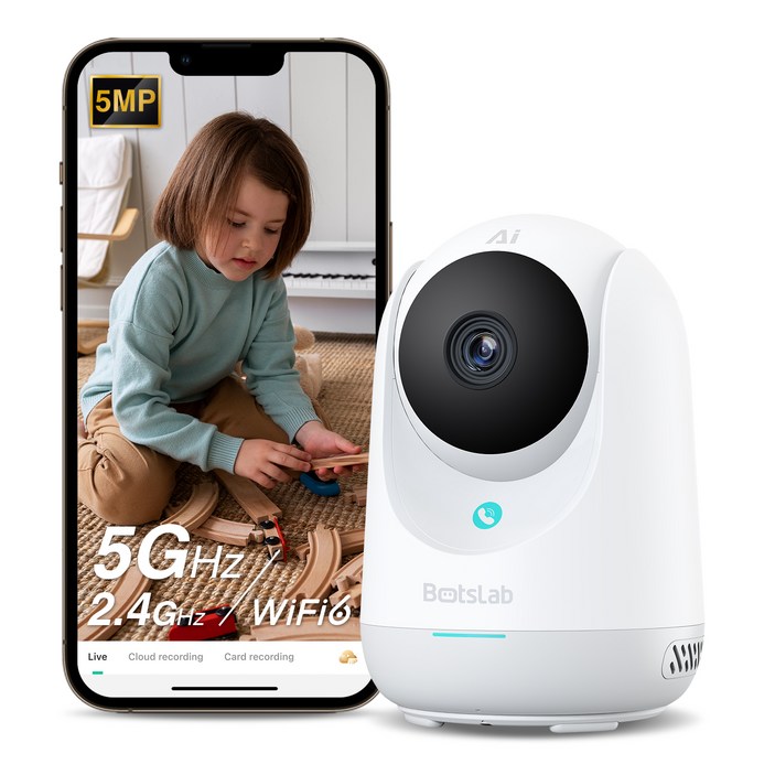 보츠랩 5MP AI 스마트 실내용 홈 카메라