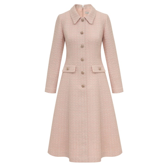 미니멈 트위드 플레어 원피스