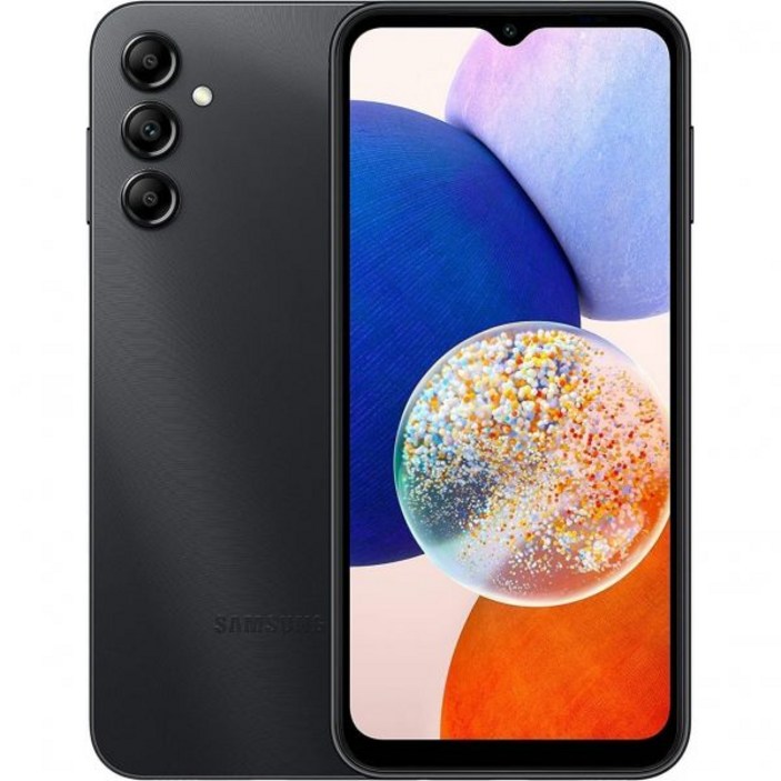 삼성 갤럭시 A14 5G A 시리즈, 공장 잠금 해제, 64GB, 미국 버전, 블랙리뉴얼